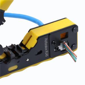 <span class=keywords><strong>Mini</strong></span> outil de sertissage de réseau Cat5e/Cat6/Cat7 RJ45 Pass Through Plier Cable Crimping Hand Tool - Product Image 2