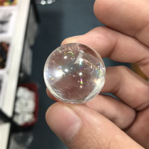 Quartz blanc clair naturel en gros arc-en-ciel boule de cristal de guérison magique élégant artisanat en cristal - Product Image 5