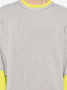 Nouveau T-shirt double couche en coton de haute qualité, ensemble deux pièces, T-shirt personnalisé à manches longues, pull Streetwear pour hommes - Product Image 4