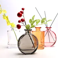 Tailai şeker renk Mini yuvarlak cam şişe avrupa ev dekor şeffaf oturma odası yemek masası çiçek vazo modern minimalizm