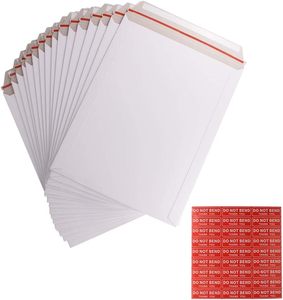 50 gói 9x12 inch tự đóng dấu CD ảnh tài liệu bưu phẩm ở lại phẳng các tông màu trắng có thể tái chế phong bì không uốn cong nhãn dán - Product Image 1