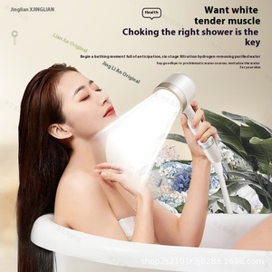 Nuovo Rubinetto Doccia Termostatico per <span class=keywords><strong>Bagno</strong></span>, Soffione Doccia Massaggiante con Filtro, Finitura Cromata, Design Moderno - Product Image 3