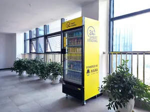 Perakende ürünler için akıllı buzdolabı aperatif ve içecek karışık otomat küçük iş makinesi fikirleri