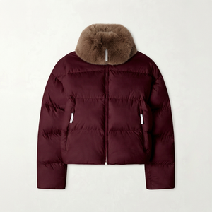 Veste d'hiver pour homme, coupe-vent, matelassée, couleur unie, épaisse, chaude, à capuche, streetwear urbain, col montant, logo personnalisé - Product Image 3