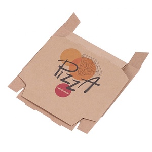 Stampato personalizzato 9 10 18 pollici Kraft flauto <span class=keywords><strong>Burger</strong></span> ondulato <span class=keywords><strong>Pizza</strong></span> goffrato opaca laminazione cartellina rivestimento UV per l'imballaggio alimentare - Product Image 3