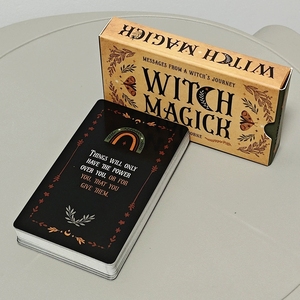 Tarjetas de Oráculo Mágicas de Brujería Personalizadas, 10.3x6cm, Tamaño de Bolsillo, Tarjetas de Inspiración, Impresión a Doble Cara, Mazo de Afirmaciones Espirituales - Product Image 3