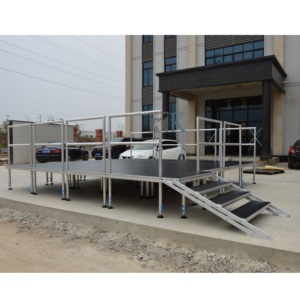 เวทีอลูมิเนียมขนาด 1 ม. x 1 ม. สำหรับงานแต่งงาน พร้อมไฟเวทีแบบโมดูลาร์ - Product Image 3