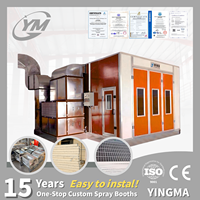 Cabine de peinture automobile économique 220V-240V, cabine de pulvérisation standard pour voitures, homologuée CE, équipement de peinture de véhicules à faible coût