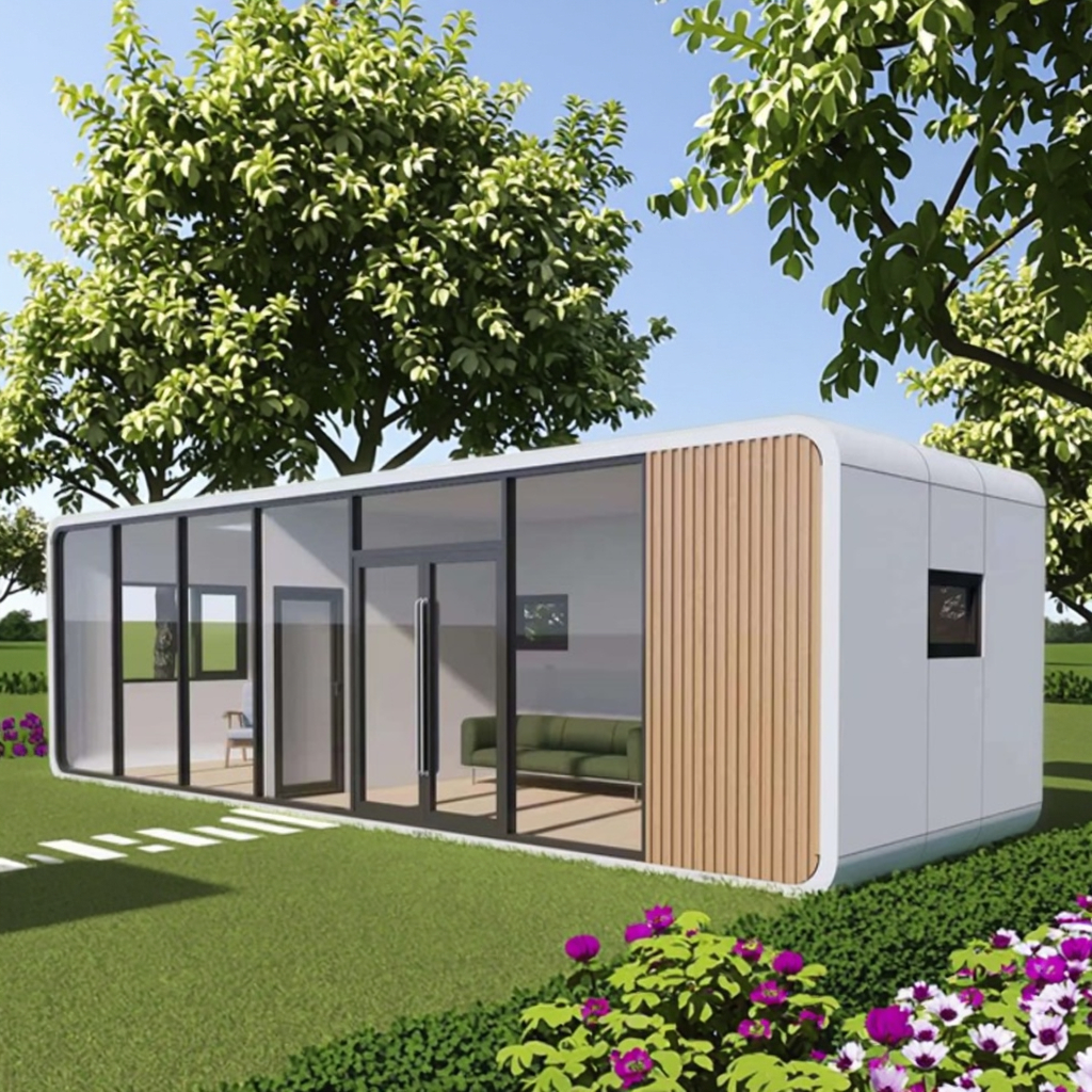 Modern Popular Prefab Capsule Hotel Granny Flat House Apple Pod Cabin With Bedroom Bathroom Kitchen 2
