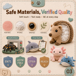 Op maat gemaakte groothandelsdesign knuffels, goed verkopende moderne design pluche dieren, populaire prijs, op maat gemaakte knuffels - Product Image 3