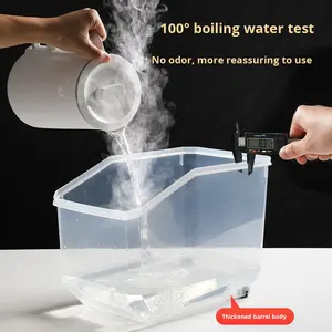 Nuevo Contenedor de Almacenamiento de Arroz <span class=keywords><strong>Bona</strong></span> de Plástico Sostenible para Uso Doméstico, a Prueba de Insectos, a Prueba de Humedad, Sellado, Capacidad de 15 kg, Diseño Moderno Nano - Product Image 4