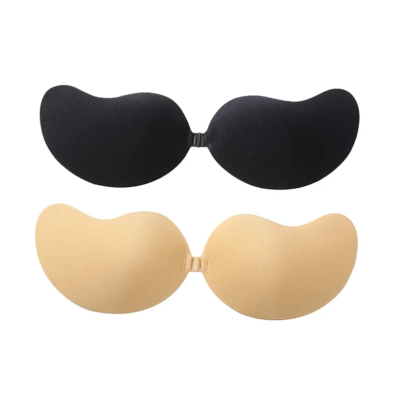 Sexy hot bustier invisible invisible push-up silicone adhésif soutien-gorge ascenseur soutien-gorge couverture sous-vêtements en silicone