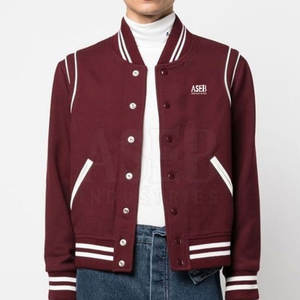 แจ็กเก็ตเลตเตอร์แมนลำลองสวมใส่สบายสำหรับผู้ชายแจ็กเก็ตเลตเตอร์แมนดีไซน์ใหม่ - Product Image 2