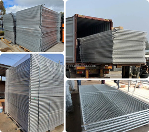 Serre-clips galvanisés à chaud pour clôture temporaire 1,2*2,0m, clôture temporaire en fil de 5mm pour chantier de construction, fabriquée en Chine - Product Image 6