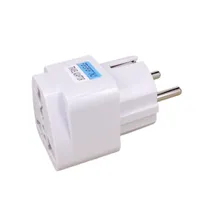 Adaptateur de prise multifonction universel AU UK US vers EU, prise électrique de type E/F, adaptateur de voyage pour France et Espagne, prise secteur
