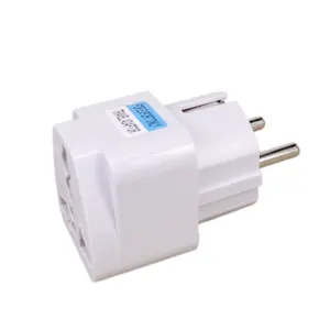 Adaptador de enchufe multifunción Universal AU <span class=keywords><strong>UK</strong></span> US a EU enchufe eléctrico tipo E/F Francia <span class=keywords><strong>España</strong></span> enchufe adaptador de viaje Salida de CA - Product Image 5