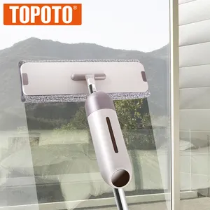 TOPOTO Home Kitchen Living Room Floor Cleaning Mop Flat Squeeze Healthy Aquamatic Water Microfiber Spray Mop
