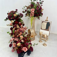 Nouvelle Collection : Mur de Fleurs Artificielles en Soie Réalistes, Vente en Gros Direct Usine, Idéal pour les Espaces Photo, Décorations Extérieures et Intérieures, Fait Main