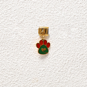 Dog Paw Alloy Pendant Stainless Steel DIY Bracelet Making Jewelry Findings Mixed Shapes Italian Modular Charm Set - Product Image 4