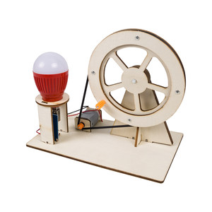 Generador Manual para Niños, Kit <span class=keywords><strong>de</strong></span> Experimentos Científicos DIY para Estudiantes <span class=keywords><strong>de</strong></span> Primaria, Modelo <span class=keywords><strong>de</strong></span> Ensamblaje <span class=keywords><strong>de</strong></span> Madera - Product Image 1