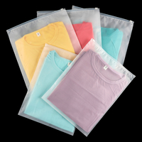 Bolsa de Embalaje para Camisetas con Cierre Reutilizable y Logotipo Personalizado, Bolsa para Camisetas, Bolsa de Plástico con Cierre Esmerilado al por Mayor