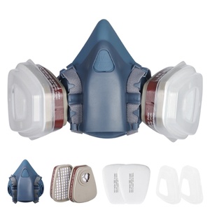 Masker <span class=keywords><strong>Gas</strong></span> setengah wajah silikon ringan untuk pekerjaan las dan solder - Product Image 4