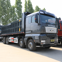Camion benne d'occasion Sitrak d'origine, de marque chinoise renommée, diesel, poids lourd