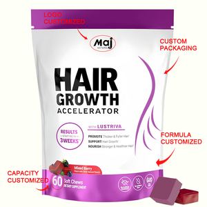 Productos de Belleza Antioxidantes para Adultos, Gomitas de Biotina y Vitamina C para el Crecimiento del Cabello, para Pedidos al por Mayor, Etiquetas Personalizadas - Product Image 6
