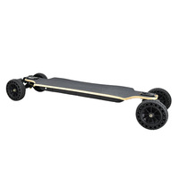 Planche à roulettes électrique tout-terrain haute vitesse pour adultes, télécommande sans fil, véhicule à quatre roues avec suspension haute