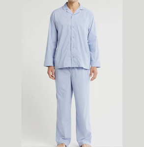 <span class=keywords><strong>Pigiama</strong></span> da <span class=keywords><strong>uomo</strong></span> in misto cotone in due <span class=keywords><strong>pezzi</strong></span> con tasca superiore a maniche lunghe pantaloni lunghi da casa vestiti autunnali da ragazzo set pigiami da <span class=keywords><strong>uomo</strong></span> - Product Image 1