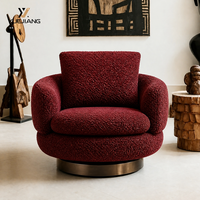 Fauteuil individuel ergonomique et léger en chenille, style minimaliste italien, haut de gamme, pour salon, extérieur et salle à manger
