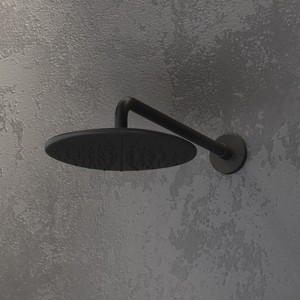 Juego de ducha de pared NERO Kamalu negro mate, incluye cabezal de ducha, conexión de agua para ducha de mano, 1 unidad - Product Image 4