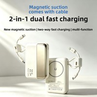 Batterie externe en plastique légère et fine 10000 mAh avec certification 3C, charge rapide 22,5 W, certifiée KC16, idéale pour les cadeaux transfrontaliers