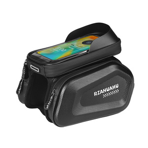 Voyage en plein air vélo cyclisme avant vélo <span class=keywords><strong>cadre</strong></span> sac coque dure pression étanche vélo téléphone sac - Product Image 4