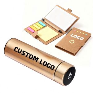 Gobelet isotherme en acier inoxydable avec logo personnalisé, affichage LED intelligent de la température, bouteille isotherme, utilisation murale, cadeau promotionnel classique pour entreprise - Product Image 1