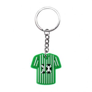 Cartoon Football Design Rubber Carabiner <b>Keychain</b>-Fashion Trend Pendant - Product Image 3