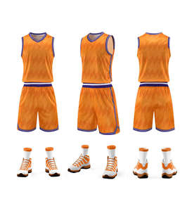 Özel erkekler basketbol giysileri ilkbahar yaz sonbahar tarzı spor forması ve şort takımı - Product Image 2