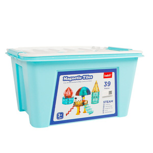 Kobo Magnetic Tiles 39 Piece <b>Storage</b> <b>Box</b> Educational Building Blocks For Children 3 Plus Ages STEAM Learning Toy - Product Image 1
