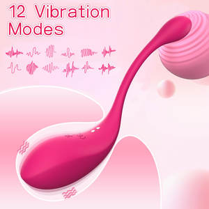 Ovetto Vibrante in Silicone Giocattolo Sessuale per Adulti con Telecomando Massaggiatore Punto G e Clitoride Ovetto dell'<span class=keywords><strong>Amore</strong></span> per Masturbazione Femminile Vibratore a Uovo - Product Image 2