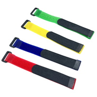 Livraison rapide E-Commerce Hot Réutilisable Réglable Coloré Dos à Dos Matel Boucle Nylon Crochet et Boucle Sangle Câble Attache