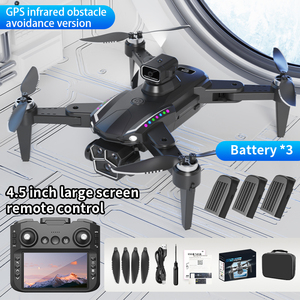Drone pliable portable S12 avec caméra 6K, détecteur GPS pour enfants, jouets télécommandés <span class=keywords><strong>mini</strong></span> longue portée, transmission d'images <span class=keywords><strong>10KM</strong></span> - Product Image 4