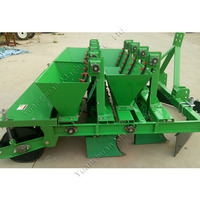 Planteur d'ail à traction à Six rangées, machine de plantation d'ail à quatre roues