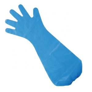 Okuny <span class=keywords><strong>OKU</strong></span> Guantes de soldadura Inspección de plástico largo Trabajo desechable Guantes de PE de protección desechables transparentes - Product Image 3