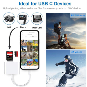 Tốc độ cao truyền dữ liệu 3-khe cắm USB Loại C để CF SD TF 3 trong 1 SLR đầu đọc thẻ cho máy ảnh máy tính xách tay Máy tính bảng - Product Image 6