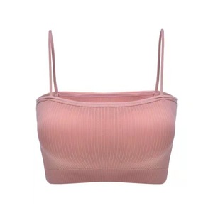 Nouvelle Camisole pour filles, soutien-gorge, poitrine, bustier, bretelles, Sexy, dos croisé, soie glacée - Product Image 1