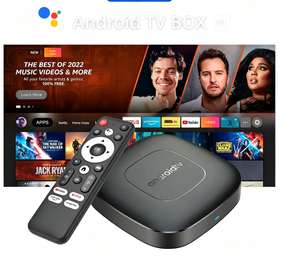 Boîtier Smart TV T1 Android 16, prend <span class=keywords><strong>en</strong></span> charge 8 Go + 128 Go, 4G, 5G, WiFi, BT5.4, télécommande vocale, vidéo HD 4K 8K, lecteur multimédia Home Cinéma, décodeur - Product Image 1