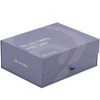 Coffret Cadeau Magnétique Double Couche Luxe pour Soins de la Peau avec Lamination Mate et Doublure Éponge Personnalisable pour Outils et Sérums de Soin