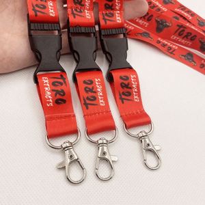 Wholesale Badge <b>Polyester</b> Mobile Phone <b>Lanyard</b> Keychain <b>Lanyards</b> With Logo Custom Work Permit Hanging Rope - Product Image 6