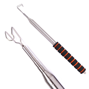 12 Sections High Reach Stainless Telescopic Catch <strong>Hook</strong> Pole With Sponge Handle