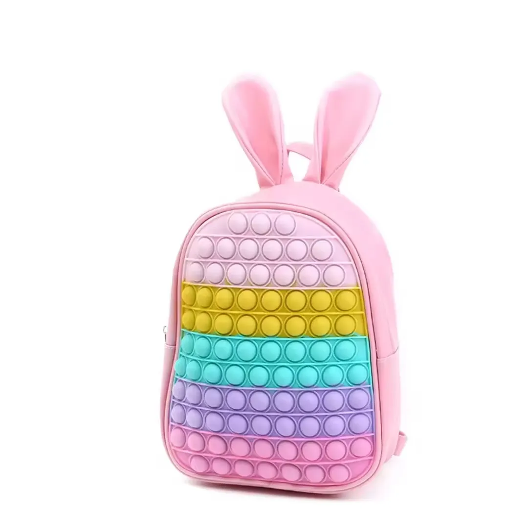 Neue Mode Rucksack Mode Trend Persönlichkeit Kinder-Schultasche Stresslinderung push-bubble Kinder niedliches Design Rucksack